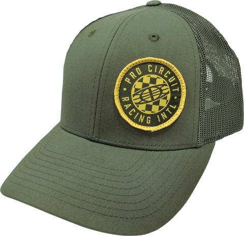 PRO CIRCUIT Pro Circuit Global Checkered Hat - Olive - One Size 6720105