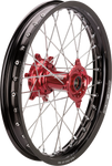 MOOSE RACING SX-1 Complete Wheel - Rear - Black Wheel/Red Hub - 19"x2.15" - Honda HR13-21519-BKRD