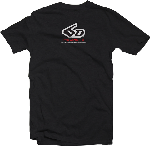 6D HELMETS 6D Classic Logo T-Shirt - Black - Large 50-3547