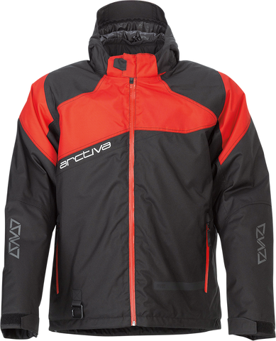 ARCTIVA Pivot 5 Hooded Jacket - Black/Red - 2XL 3120-2066