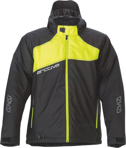 ARCTIVA Pivot 5 Hooded Jacket - Black/Hi-Vis - Medium 3120-2069