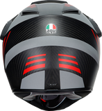AGV AX9 Helmet - Refractive ADV - Matte Carbon/Red - Small 217631O2LY01405