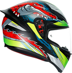 AGV K1 Helmet - Dundee - Matte Lime/Red - Small 210281O2I006105