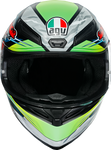 AGV K1 Helmet - Dundee - Matte Lime/Red - ML 210281O2I006108