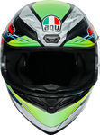 AGV K1 Helmet - Dundee - Matte Lime/Red - Small 210281O2I006105