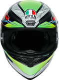 AGV K1 Helmet - Dundee - Matte Lime/Red - Small 210281O2I006105