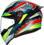 AGV K1 Helmet - Dundee - Matte Lime/Red - ML 210281O2I006108