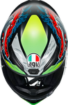 AGV K1 Helmet - Dundee - Matte Lime/Red - Small 210281O2I006105