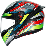 AGV K1 Helmet - Dundee - Matte Lime/Red - XL 210281O2I006110