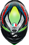 AGV K1 Helmet - Dundee - Matte Lime/Red - ML 210281O2I006108