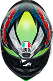 AGV K1 Helmet - Dundee - Matte Lime/Red - 2XL 210281O2I006111