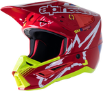 ALPINESTARS SM5 Helmet - Action - Red/White/Fluo Yellow - Small 8306122-3325-SM
