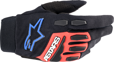 ALPINESTARS Full Bore XT Gloves - Black/Red/Blue - Large 3563623-1317-L
