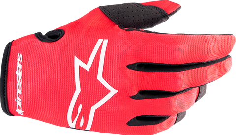 ALPINESTARS Youth Radar Gloves - Red/White - Medium 3541823-3120-M