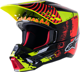 ALPINESTARS SM5 Helmet - Solar Flare - Gloss Black/Red/Yellow - Large 8305822-1355-LG