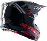 ALPINESTARS Supertech M8 Helmet - Radium 2 - MIPS? -  Gloss Black/Neon Red - Large 8301523-1397-LG