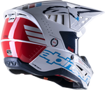 ALPINESTARS SM5 Helmet - Action - Gloss White/Cyan/Black - Medium 8306122-2077-MD