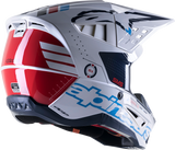 ALPINESTARS SM5 Helmet - Action - Gloss White/Cyan/Black - Medium 8306122-2077-MD