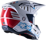 ALPINESTARS SM5 Helmet - Action - Gloss White/Cyan/Black - Small 8306122-2077-SM