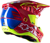 ALPINESTARS SM5 Helmet - Action - Red/White/Fluo Yellow - 2XL 8306122-3325-2X