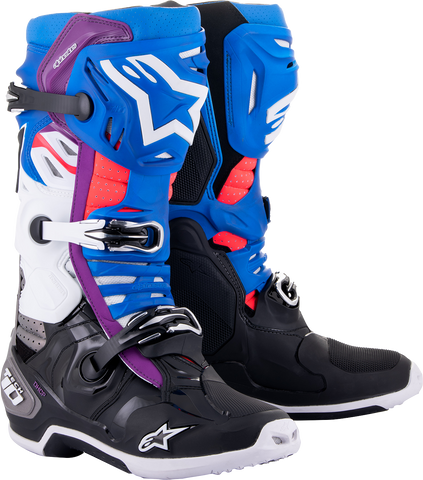 ALPINESTARS Tech 10 Supervented Boots - Blue/Black/White - US 11 2010520-1792-11