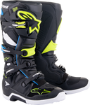 ALPINESTARS Tech 7 Boots - Black/Blue/Yellow Fluorescent - US 8 2012014-1795-8