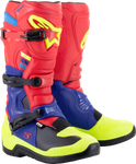 ALPINESTARS Tech 3 Boots - Red/Blue/Yellow Fluorescent - US 8 2013018-3375-8