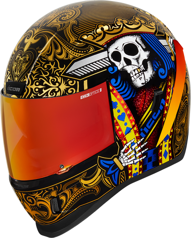 ICON Airform* Helmet - Suicide King - Gold - Large 0101-14730