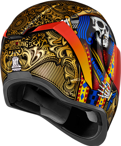 icon airform pharaoh helmet ICON Airform* Helmet - Suicide King - Gold