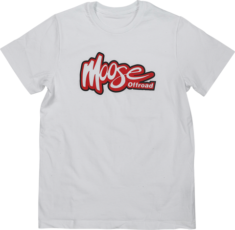 MOOSE RACING Youth Off-Road T-Shirt - White - Medium 3032-3703