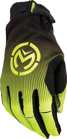 MOOSE RACING SX1* Gloves - Hi-Vis Yellow/Black - Medium 3330-7334