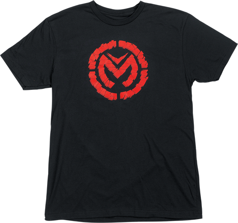 MOOSE RACING Fractured T-Shirt - Black/Red - 2XL 3030-22762