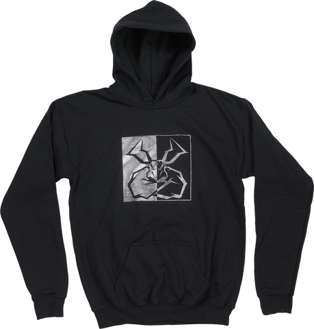 MOOSE RACING Youth Split Personality Hoodie - Black - Small 3052-0673