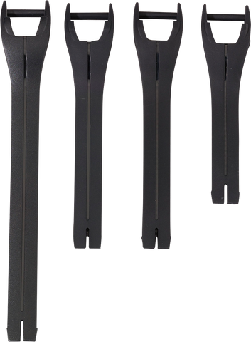 MOOSE RACING Qualifier Boot Strap Kit - Black - Size 7-9 3430-1011