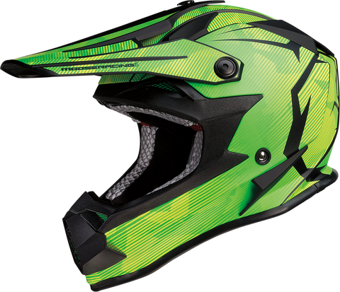 MOOSE RACING Youth F.I. Helmet - Agroid Camo - MIPS? - Yellow/Green - Small 0111-1523