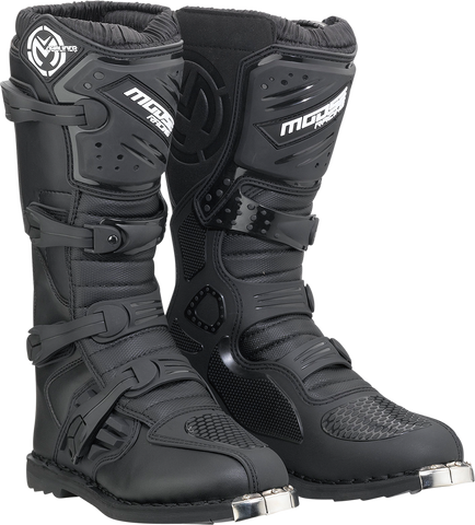 MOOSE RACING Qualifier Boots - Black - ATV Sole - Size 14 3410-2633