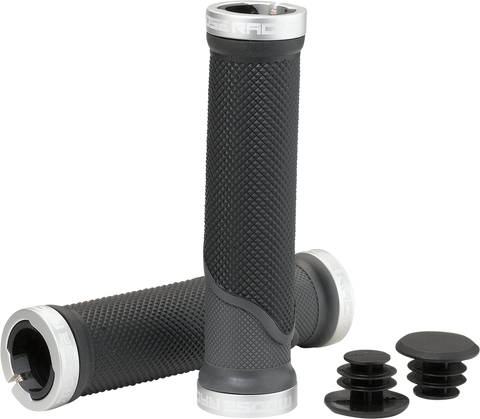 MOOSE RACING MTB Lock-On Grips - Black/Gray - 130 mm - 16" Ebike PRO-627EP