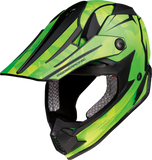 MOOSE RACING Youth F.I. Helmet - Agroid Camo - MIPS? - Yellow/Green - Large 0111-1525