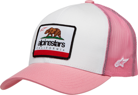 ALPINESTARS Women's Cali 2.0 Hat - White/Pink - One Size 1232819002036OS