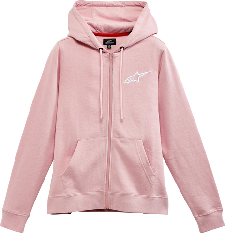 ALPINESTARS Women's Ageless Chest Zip-Up Hoodie - Pink/White - Medium 1232518003110M