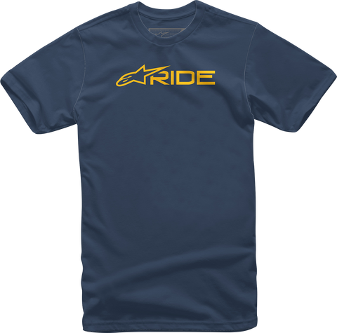 ALPINESTARS Ride 3.0 T-Shirt - Navy/Gold - 2XL 12327220070592X