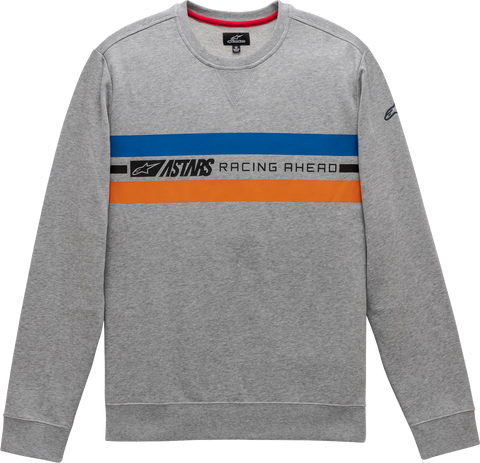 ALPINESTARS Highway Crewneck Fleece Sweatshirt - Heather Gray - Medium 1211511301026M