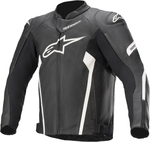 ALPINESTARS Faster v2 Leather Jacket - Black/White - 50 3103521-12-50