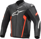 ALPINESTARS Faster v2 Leather Jacket - Black/Red - 58 3103521-1030-58