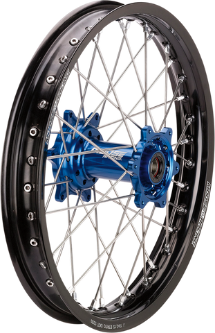 MOOSE RACING SX-1 Complete Wheel - Rear - Black Wheel/Blue Hub - 19"x2.15" - Husqvarna MR-21519-BKBU