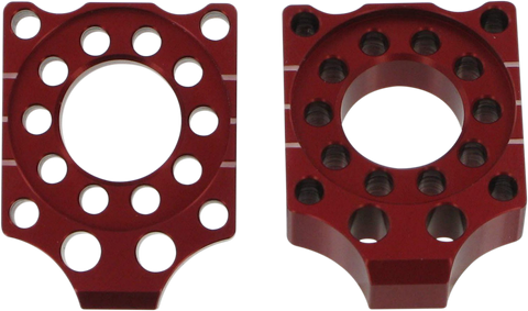 PRO CIRCUIT Axle Blocks - Honda CRF150R - Red HAB07