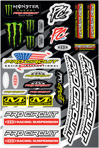 PRO CIRCUIT Decal Sheet - Deluxe DC18DLX