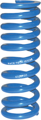 RACE TECH Progressively Wound Shock Spring - Blue - P30 - Spring Rate 532 lbs/in SRSP 6326P30