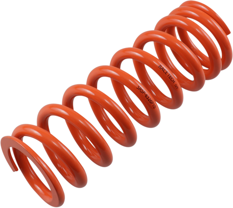 RACE TECH Progressively Wound Shock Spring - Orange - P10 - Spring Rate 375 lbs/in SRSP 6326P10