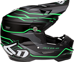 6D HELMETS ATR-2 Helmet - Phase - Black/Green - XS 12-2844